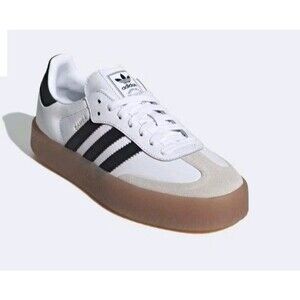EUC Adidas Sambas Sneakers Shoes Mens 7.5/Women 9 /EU 39.5 White Leather JI1349